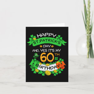 60. St Patricks Tag Geburtstag Opa Oma 60. Karte