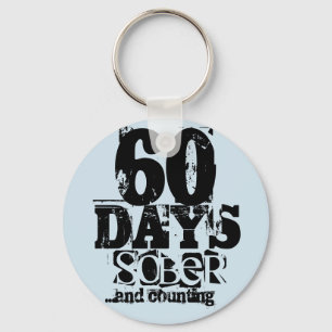 60 Tage Sobriety Schlüsselanhänger
