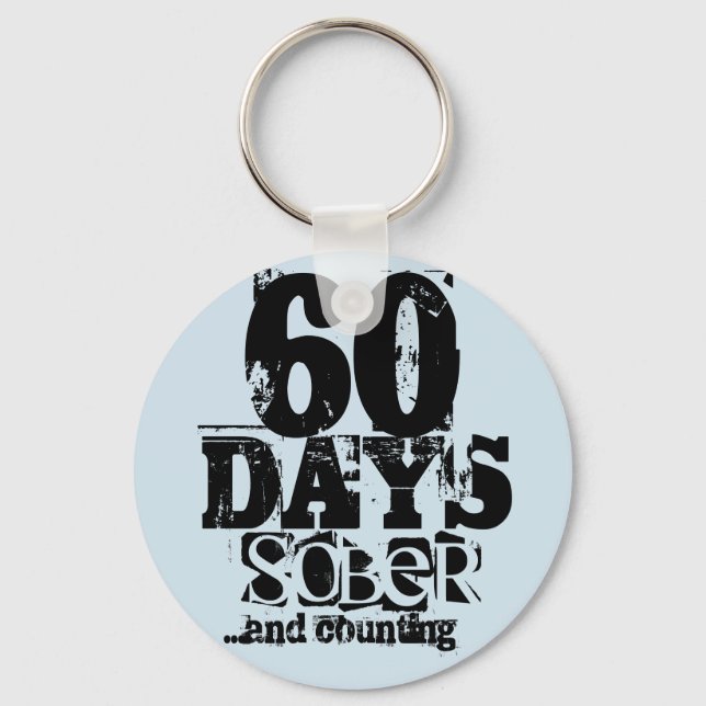 60 Tage Sobriety Schlüsselanhänger (Vorderseite)