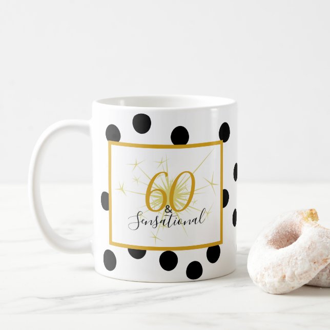 60 u. SENSATIONAL 60. Kaffeetasse (Mit Donut)