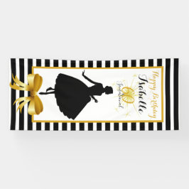 60 u. SENSATIONELLER Geburtstags-schwarze/weiße Banner