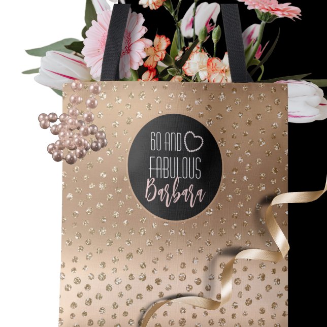 60 und fabulous Gold Glitzer Sparkle Girly 60. (Von Creator hochgeladen)