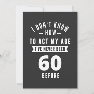 60 und Fabulous / Happy 60. Geburtstag Einladung