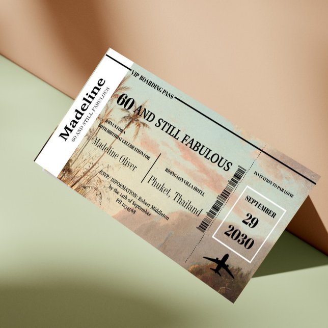 60 und immer noch fabelhafte Tropenpass Geburtstag (Von Creator hochgeladen)