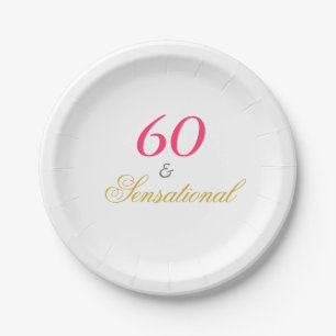 60 und sensationell pappteller