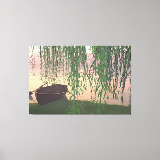 60"x40" Canvas Art w' "Under the Willows" image Leinwanddruck