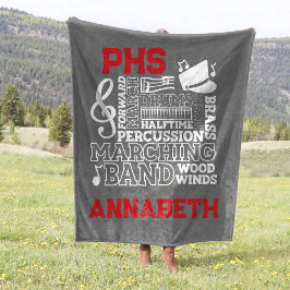 60"x80" School Band Stadion Fleece Blanket