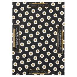 60"X84" Tischtennisloth-Logo Gold und Schwarz Tischdecke