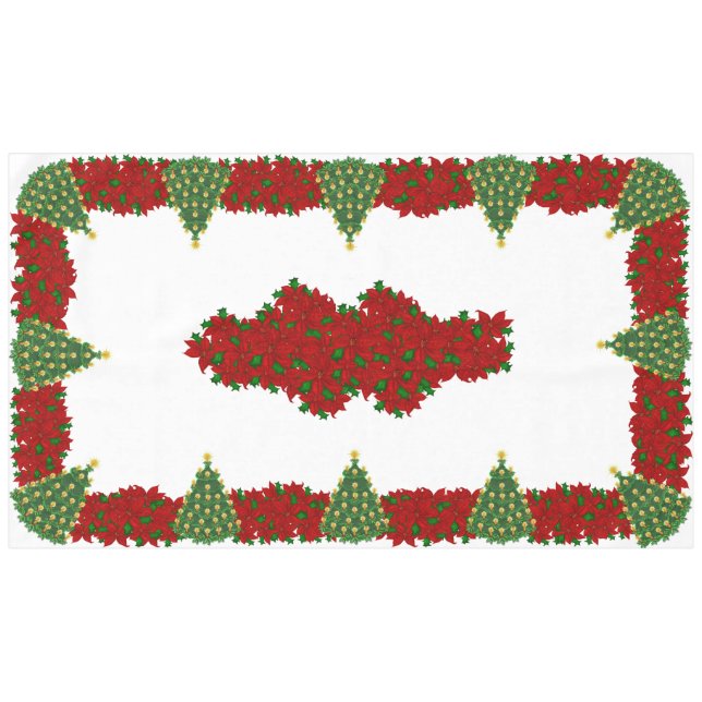 60" X 104" Weihnachtstischdecke Tischdecke (Vorderseite (Horizontal))