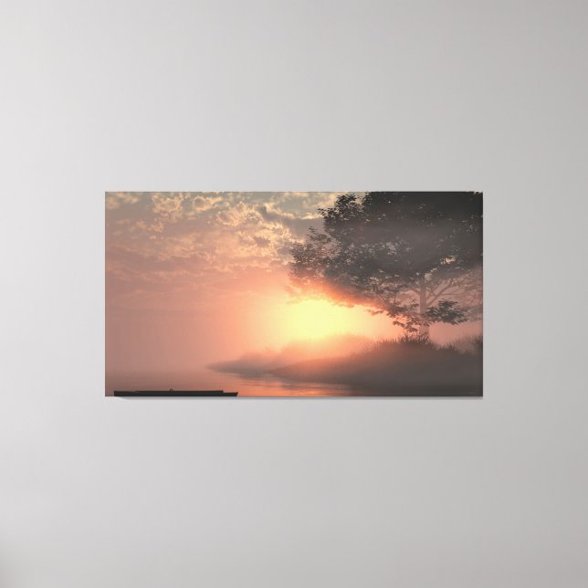 60" x 40" Canvas Art with "Misty" image Leinwanddruck (Vorderseite)