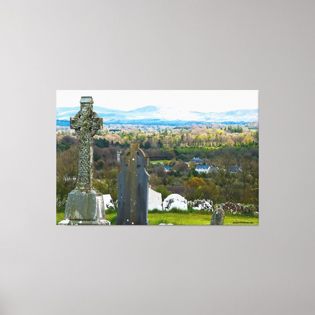 60 x 40 Canvas Print Graveyard Old Kilcullen Leinwanddruck (Vorderseite)