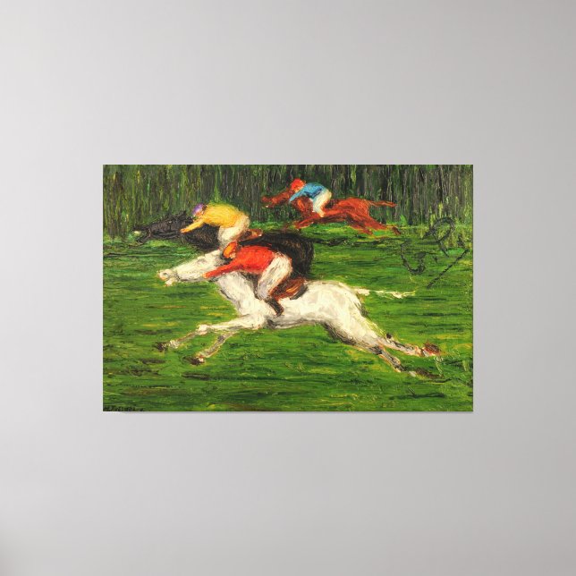 60" x 40" GP di galoppo Leinwanddruck (Vorderseite)