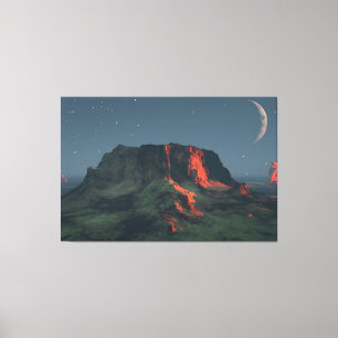 60" x 40" Leinwandkunst mit "Desert Monuments"-Bil Leinwanddruck