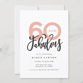 60 zum Geburtstag guter moderner Typografie machen