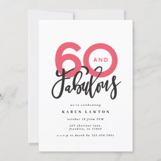 60 zum Geburtstag guter moderner Typografie machen