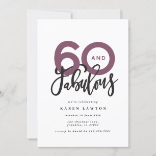 60 zum Geburtstag guter moderner Typografie machen