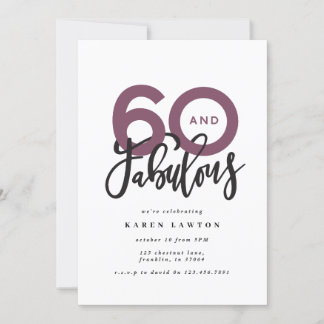 60 zum Geburtstag guter moderner Typografie machen