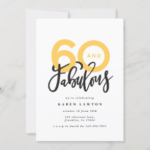 60 zum Geburtstag guter moderner Typografie machen