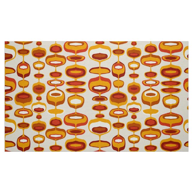 60er 70er Mod Retro-Stoffmuster Stoff (Fat Quarter (45,7 x 55,9 cm))