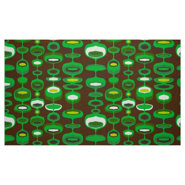60er 70er Mod Retro-Stoffmuster Stoff (Fat Quarter (45,7 x 55,9 cm))