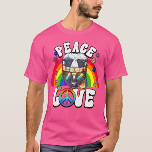 60er 70er Peace Liebe Hippie Skunk T-Shirt