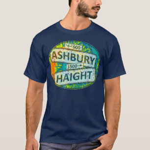 60er 70er Retro Blume Power Haight Ashbury Signs T-Shirt