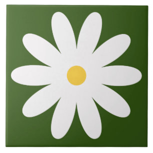 60er 70er Retro-Blumentafel Fliese