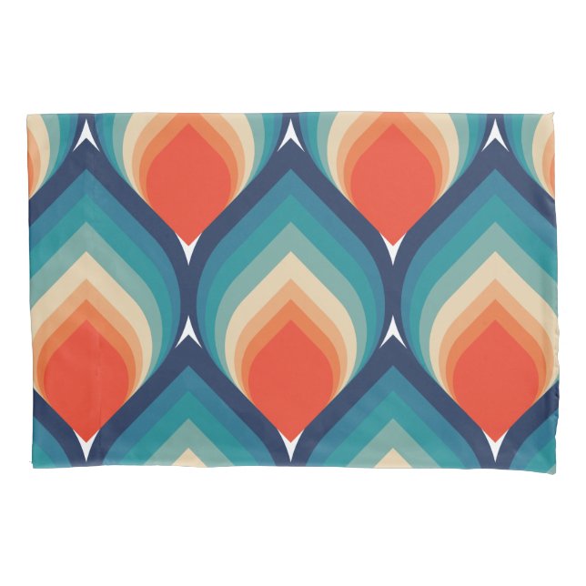 60er 70er Retro-Kissen Hüllen Kissenbezug (Vorderseite)