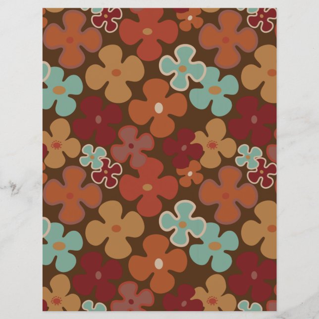 60er 70er Retro Mod-Papierdruck (Vorderseite)