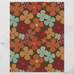 60er 70er Retro Mod-Papierdruck