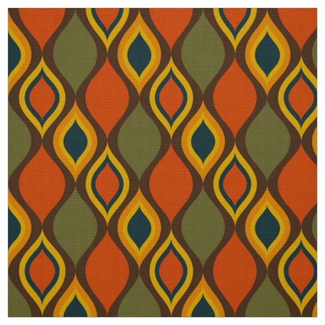 60er 70er Retro-Mod-Stoff Stoff (Muster)