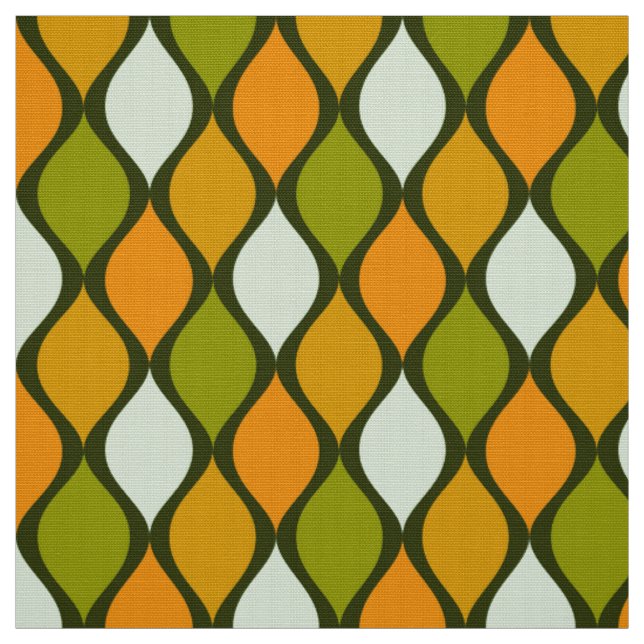 60er 70er Retro-Super-Farbspalette Stoff (Muster)