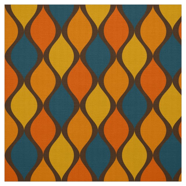 60er 70er Retro Superfarbpalette Stoff (Muster)