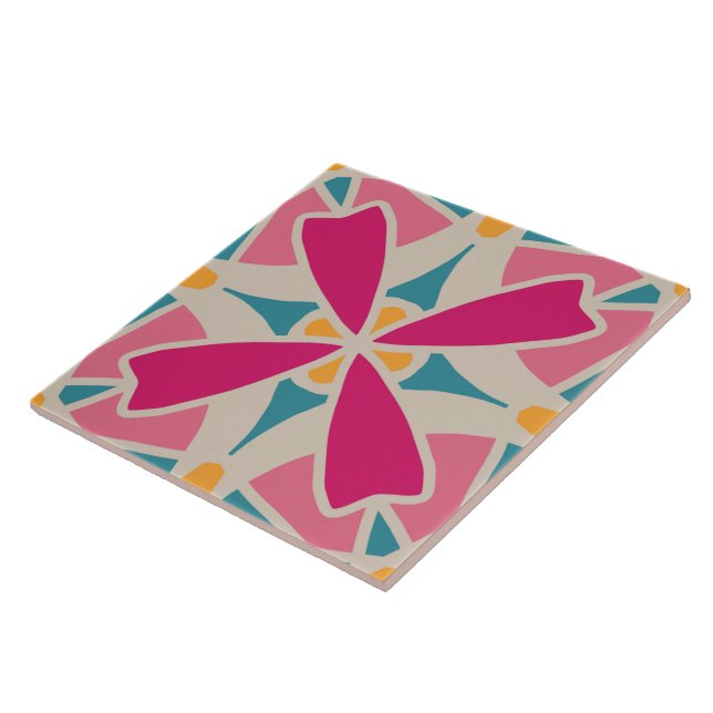 60er 70er Retromuster Keramik Fliesen (Seite)