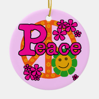 60er Art-FriedensT - Shirts und -geschenke Keramik Ornament