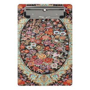 60er Jahre Vintage Persischer Türkischer Blumen Bl Mini Klemmbrett