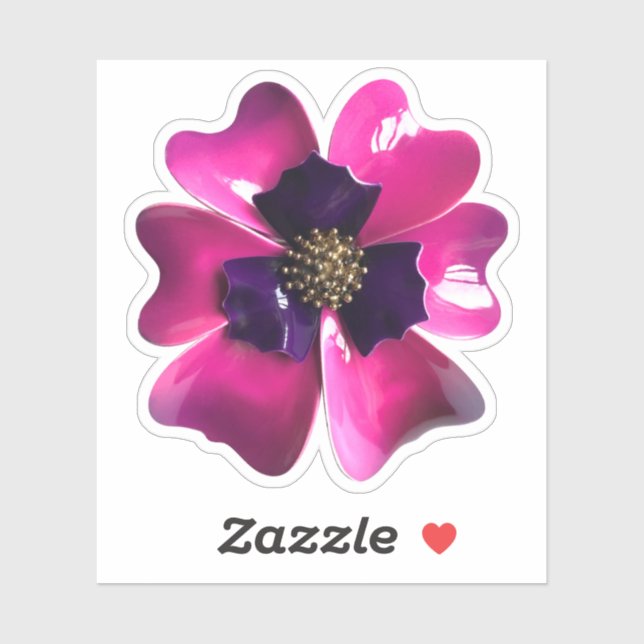 60er MOD Hippie Orchid Blume Spring Wedding Aufkleber (Blatt)