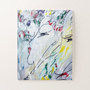 60er Peter Max farbenfrohe Aquarellbilder zeichnen Puzzle