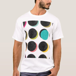 60er Polka Dots: Dekorativer Vintager Cheer. T-Shirt