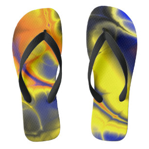 60er Psychedelic-Fraktal-Sandalen Flip Flops