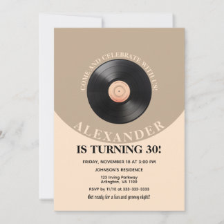 60er Retro Groovy Erwachsene Geburtstagsparty jede Einladung