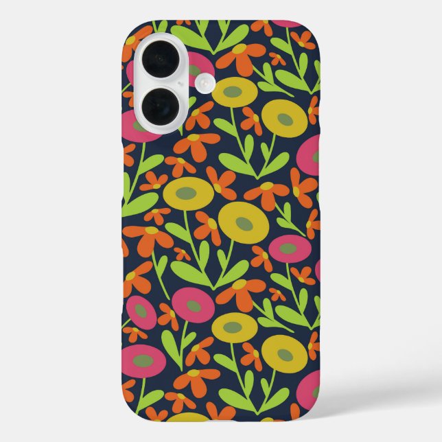 60er Retro Summer Neon Case-Mate iPhone Hülle (Rückseite)