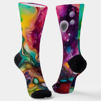 60er Retro Tye Die 70er Hippy Socken