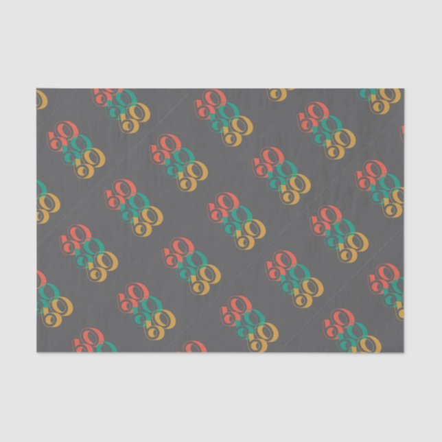 60er Retrograu Seidenpapier (Vorderseite)