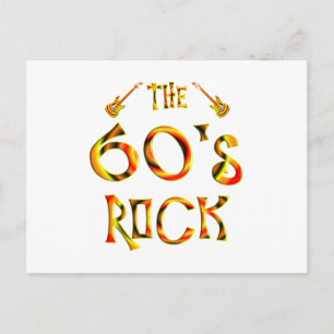 60er Rock Postkarte