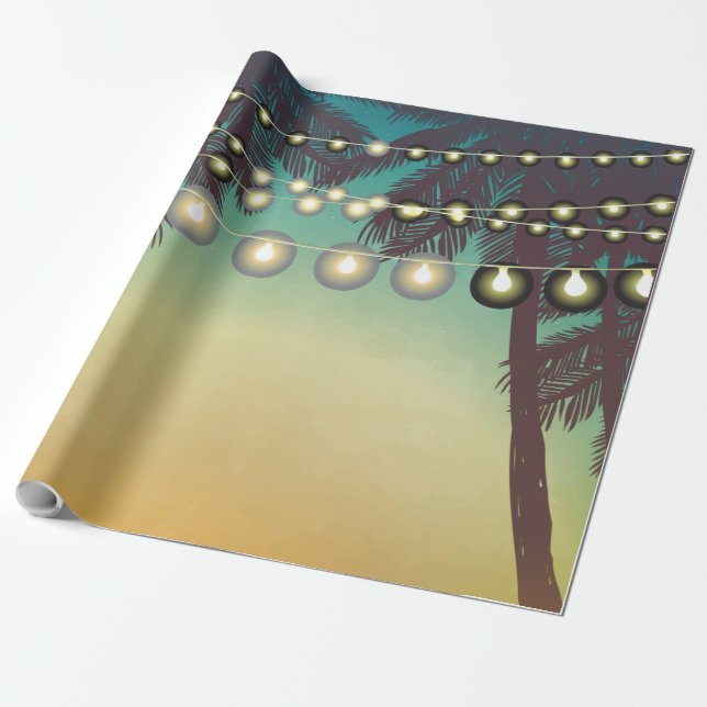 60lb Wrapping Paper Roll Beach Sunset Palm Tree St Geschenkpapier (Ungerollt)