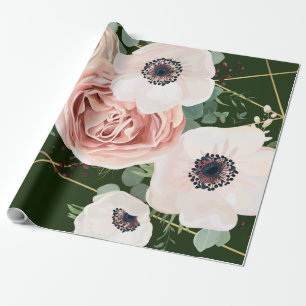 60lb Wrapping Paper Roll Geometric Garden Hunter Geschenkpapier