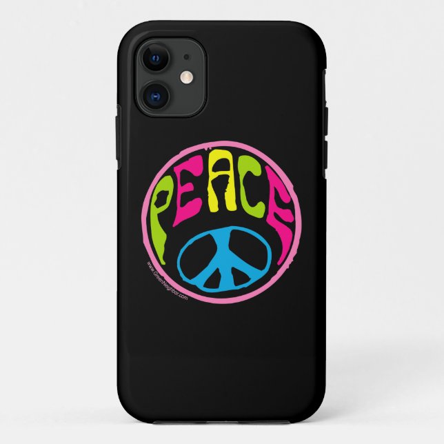 60's, 70's Peace Sign Case-Mate iPhone Hülle (Rückseite)