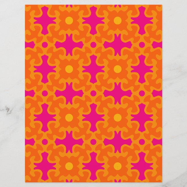 60s 70s retro mod paper print (Vorderseite)