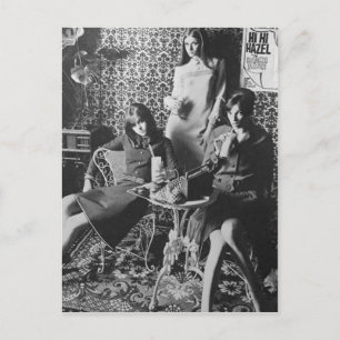 60's Milkshake Girls POSTCARD Postkarte